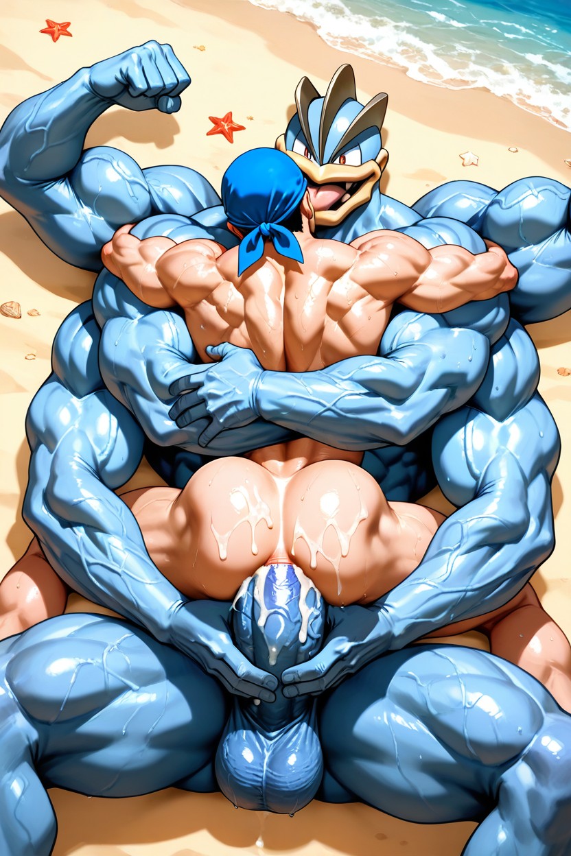 Gigantic, Man Only, Huge Shoulders AI Gay Porn