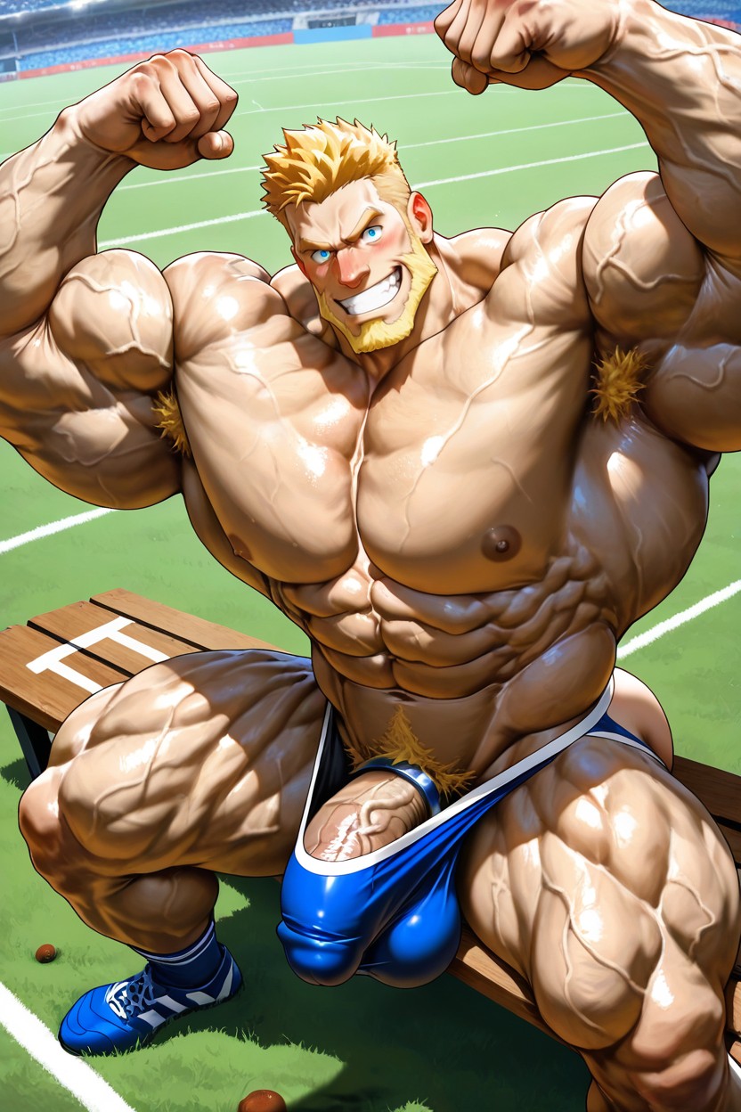 Oversized Muscles, Hyper-muscular, Sexy AI Gay Porn