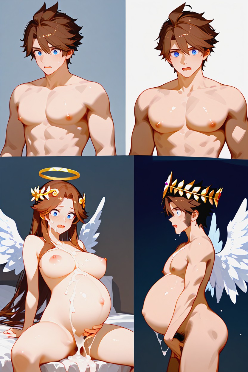Standing, Pit, Fit To Lightly Belly To Pregnant AI Gay Porn