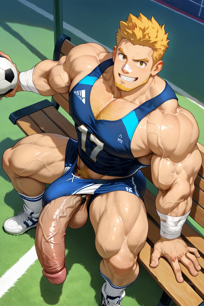 Armpit Hair, Massive Saggy Balls, Huge Heavy Testicles AI Gay Porn