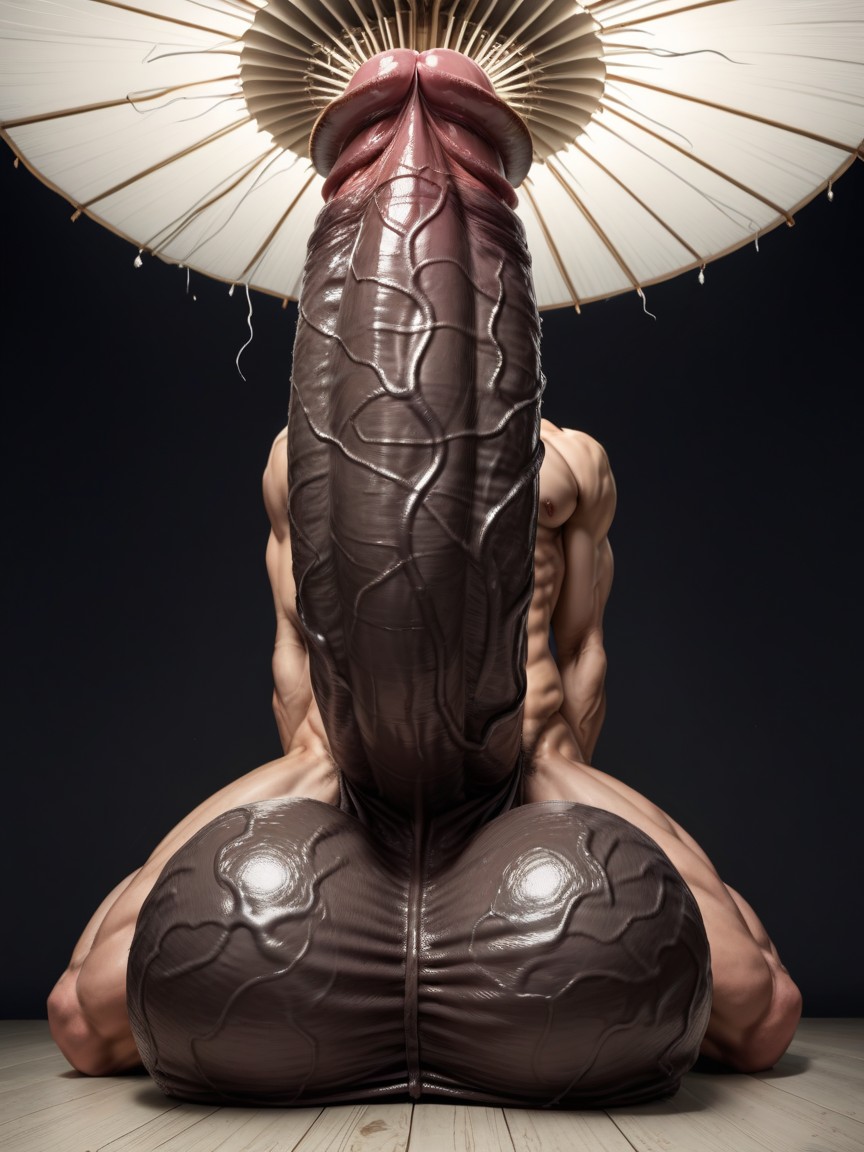 Detailed Subject, Veiny Cock, Piel Grasa Porno gay IA