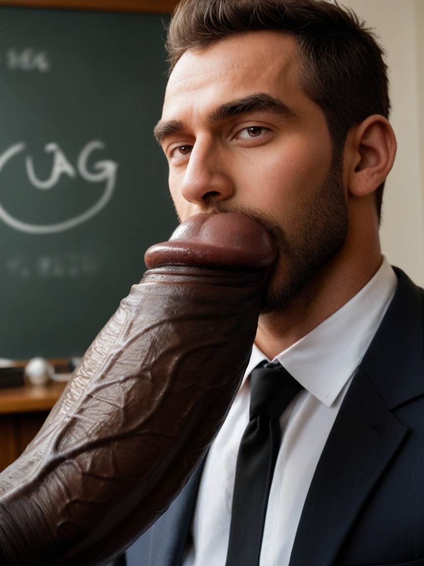 Detailed Black Cock, Cock Focus, Thick Glans AI Gay Porn