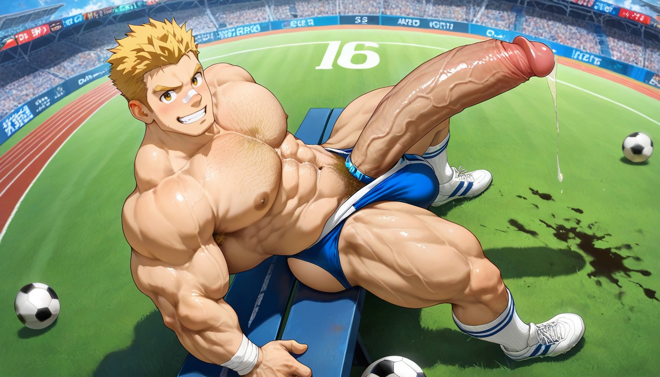 Takes Off His Socks, Bubble Butt, Boulder Shoulders AI Gay Porn
