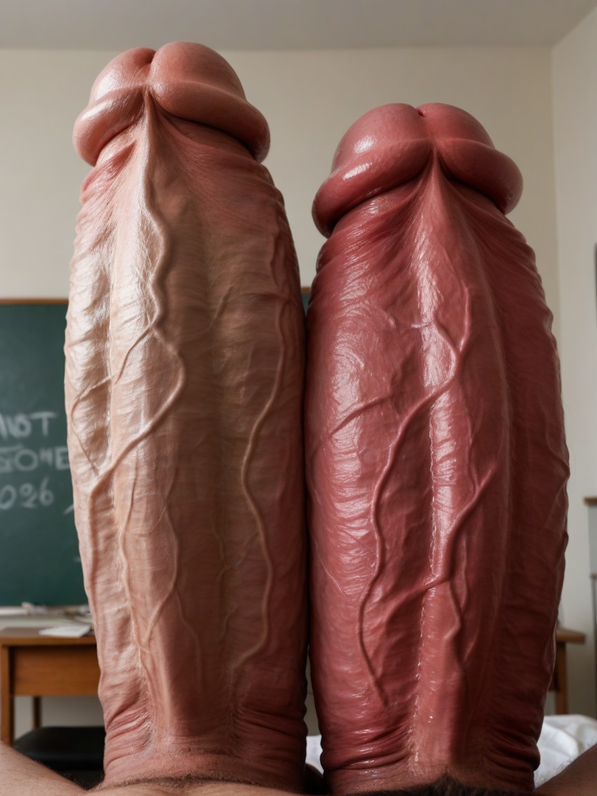 Photorealism, Appleshaped Glans, Side View Porno gay IA