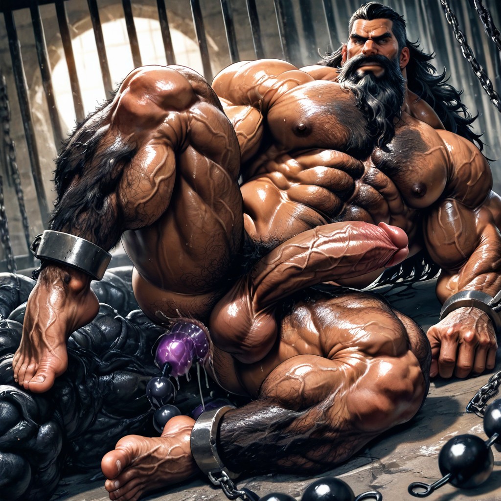 Lying, Shackles On Wrists, Hyper Muscles Porno gay IA