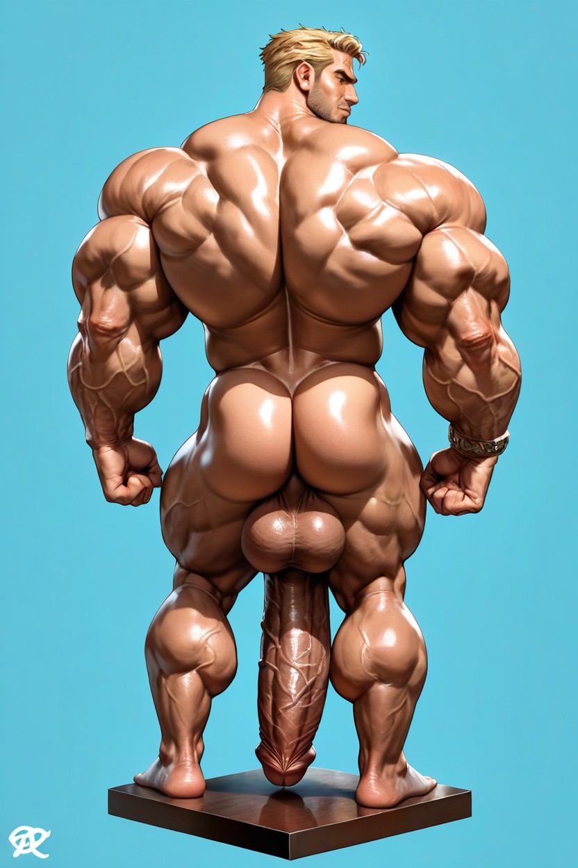 Highress, Handsome Man, Flaccid | Foreskin AI Gay Porn