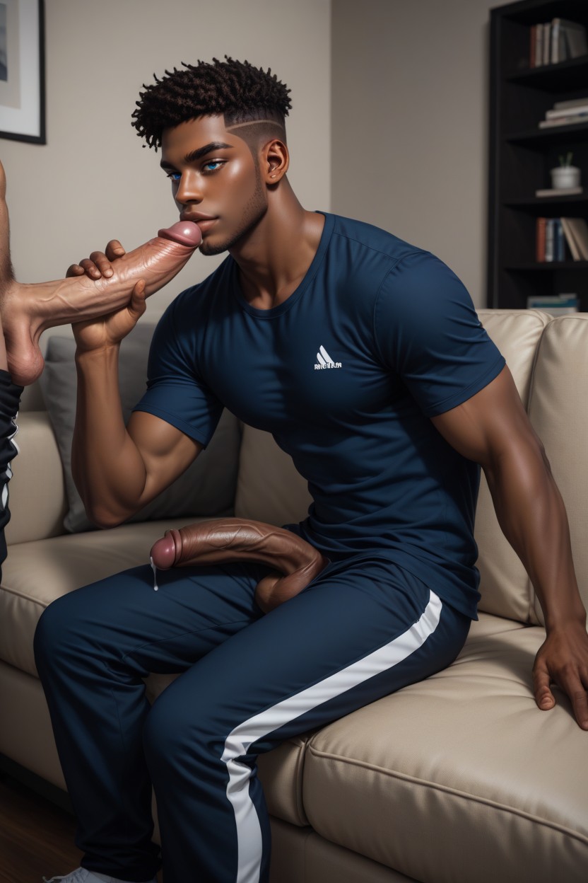 Messy Hair, Fellatio, Worship AI Gay Porn
