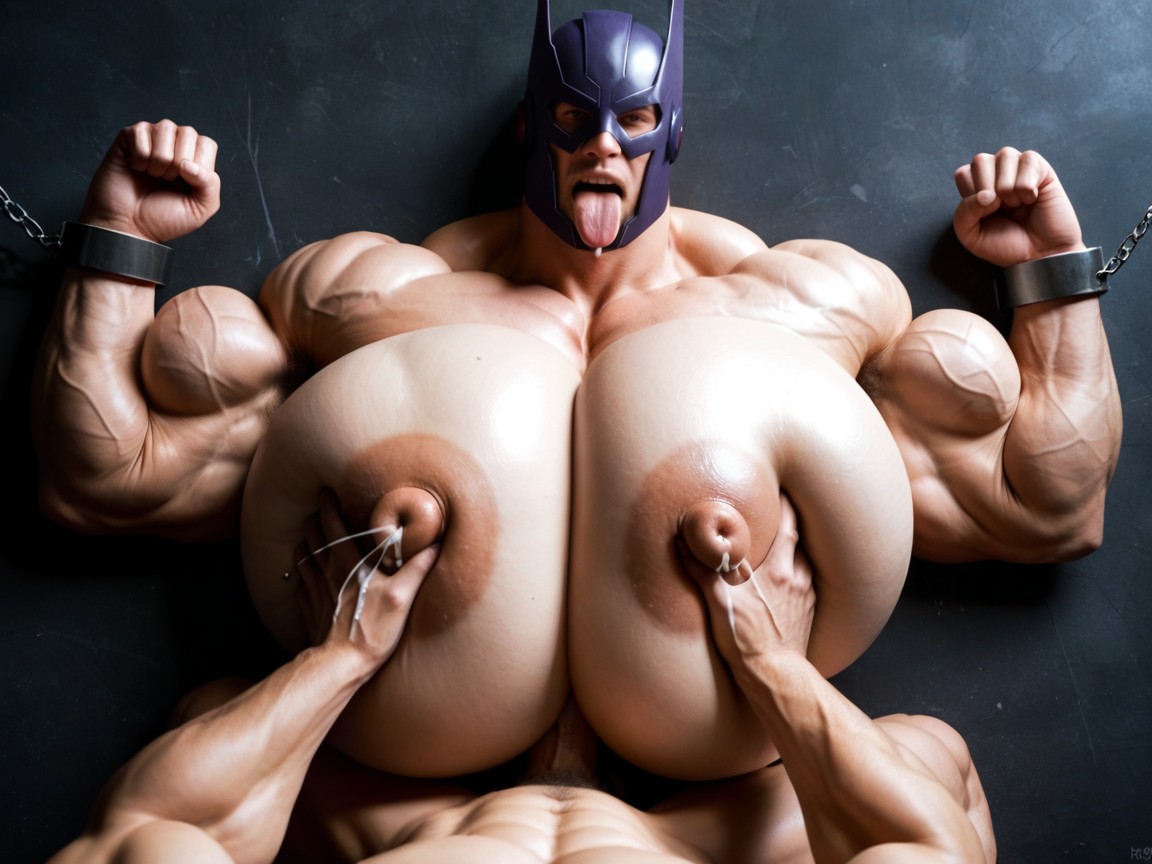 Massive Arms, 25+, Pinching Nipples AI Gay Porn