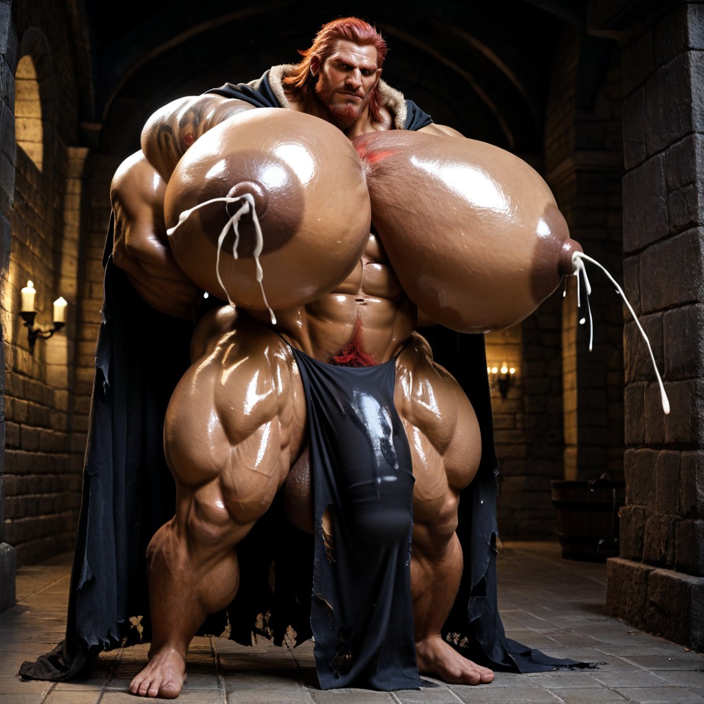 Bottom Up, Cosplay, Muscular AI Gay Porn