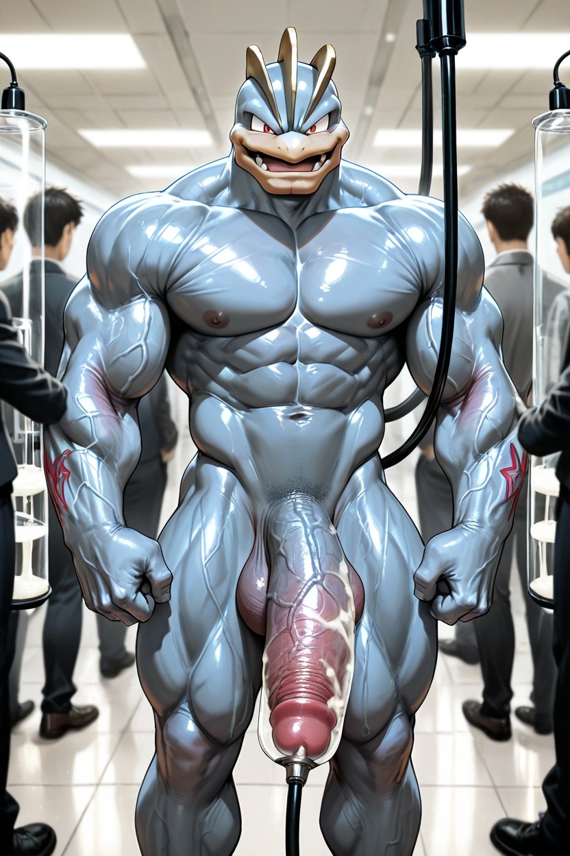 Naked, Massive Cum Burst, Gigantic AI Gay Porn