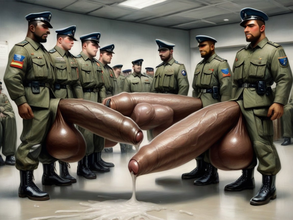 Standing, Hd, Squatting In Front Of Penis AI Gay Porn