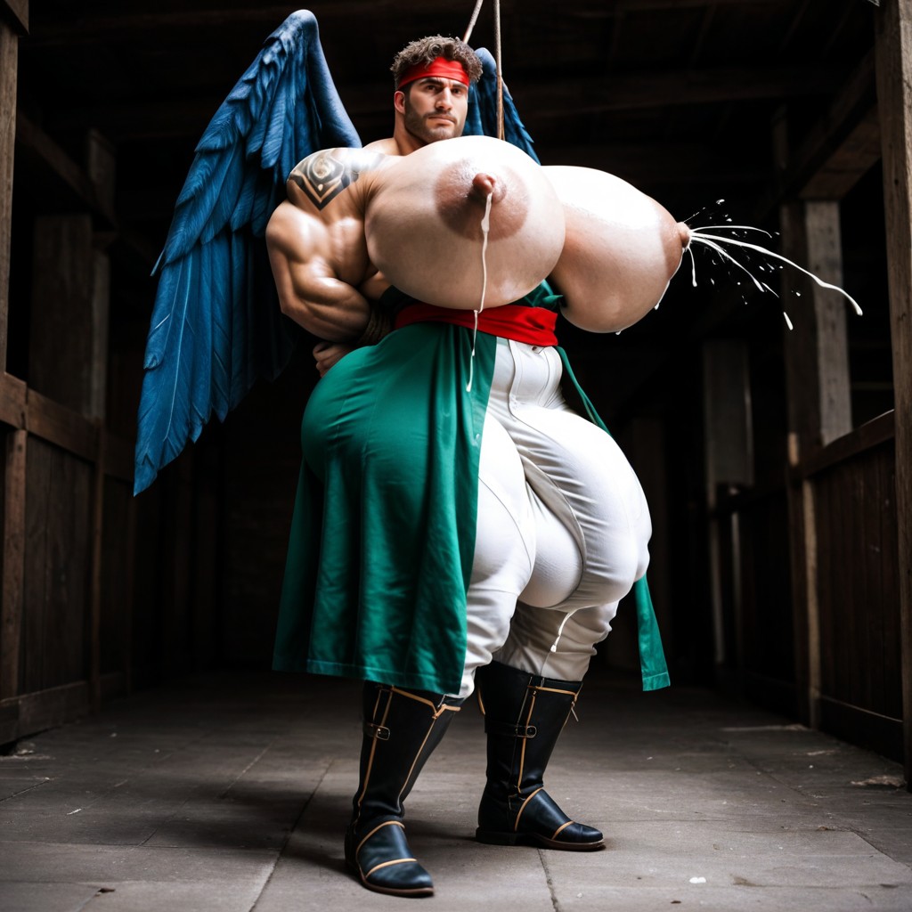 Wide Angle, Arms Behind Back, 25+ AI Gay Porn
