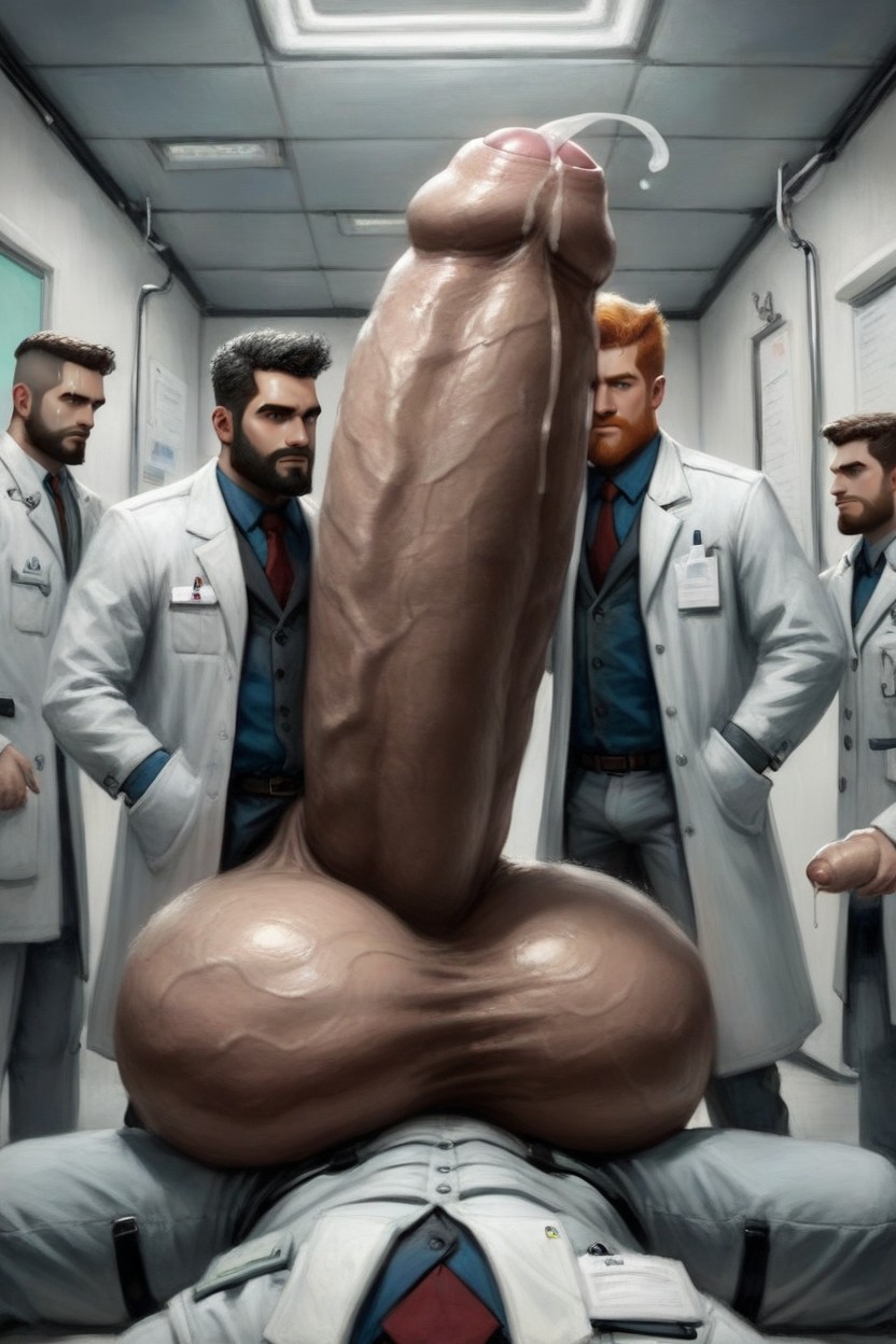 Hd, Handsome Ginger Scientist Doctor With Curly Red Hair, Researcher In Lab Coat Porno gay IA