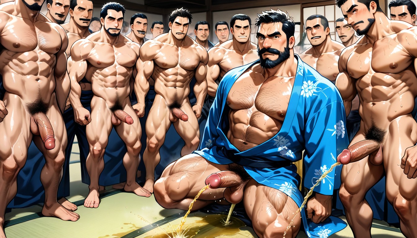 Harem, Masculine, Muscular AI Gay Porn