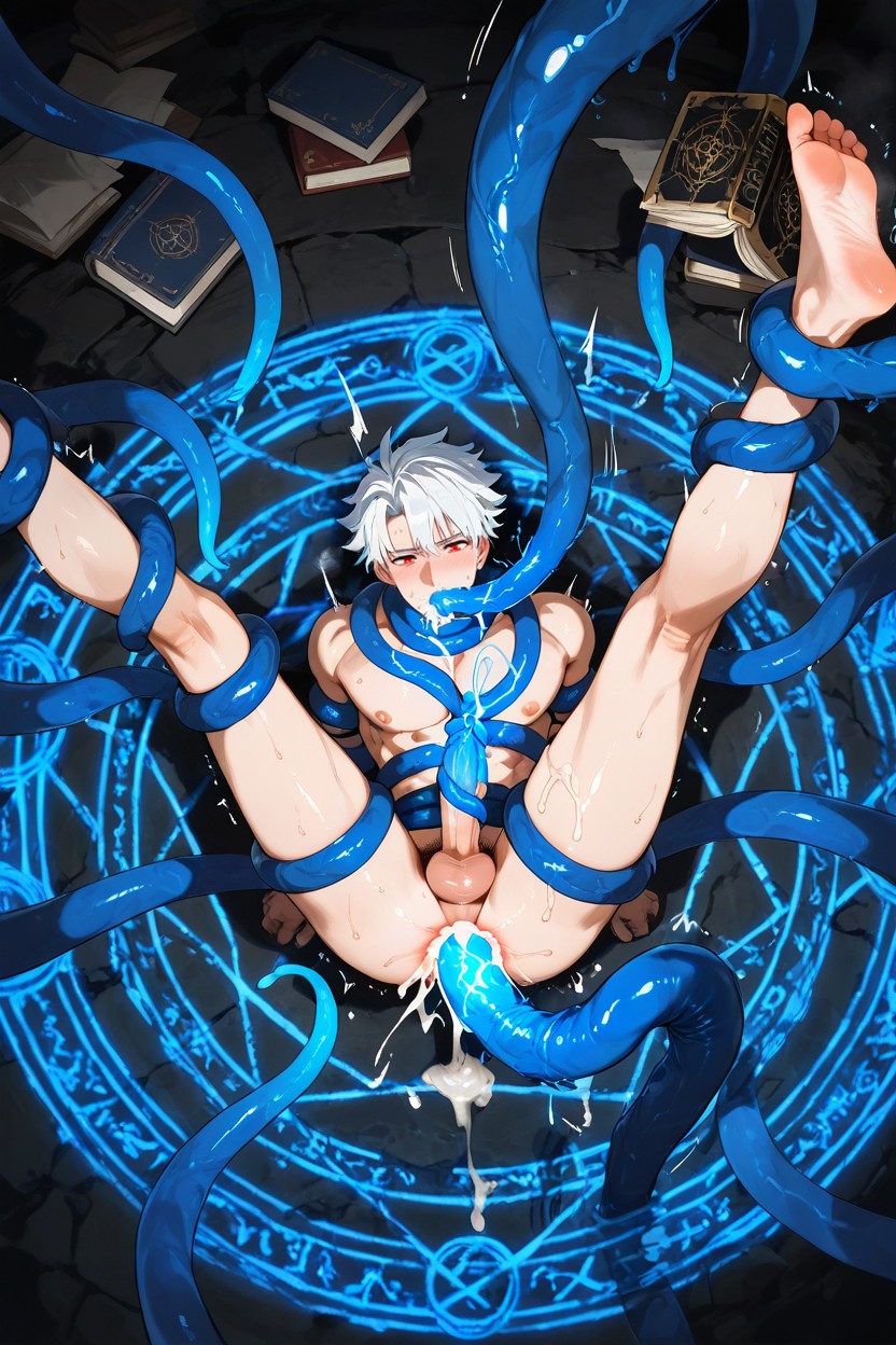 Tentacles Around Penis, Tentacles Masturbating The Penis, Tentacles Inside The Urethra AI Gay Porn