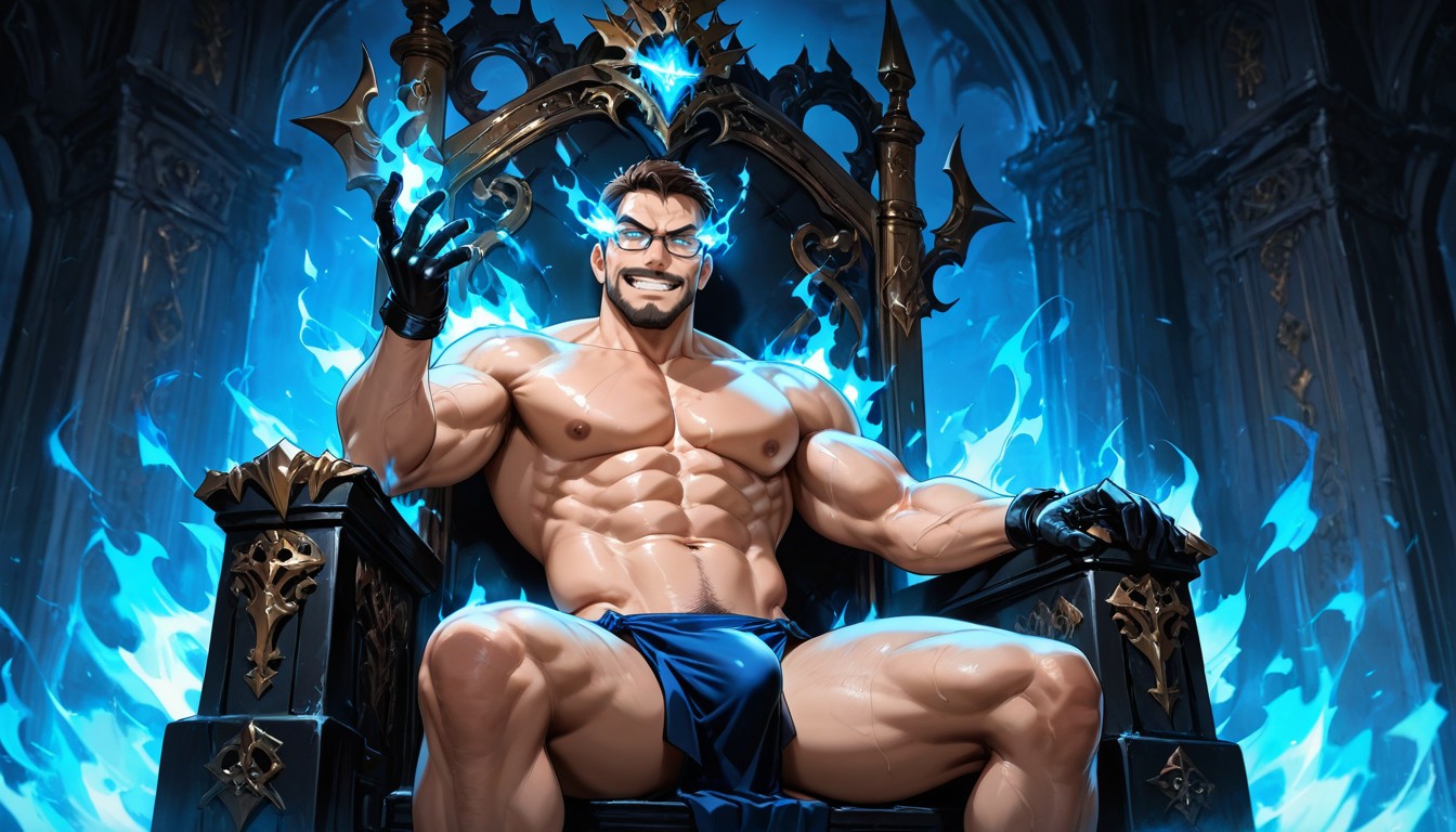Dark Brown Beard, 18+, Lustful AI Gay Porn