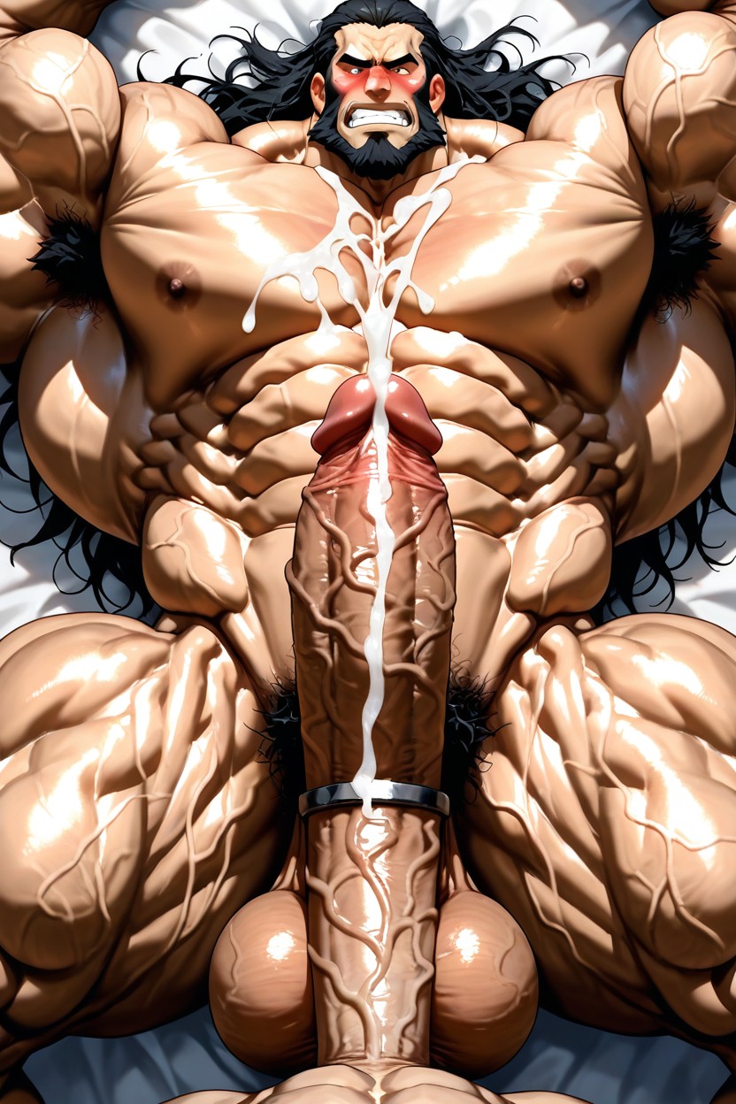 Massive Saggy Balls, Oversized Muscles, Big Muscles AI Gay Porn