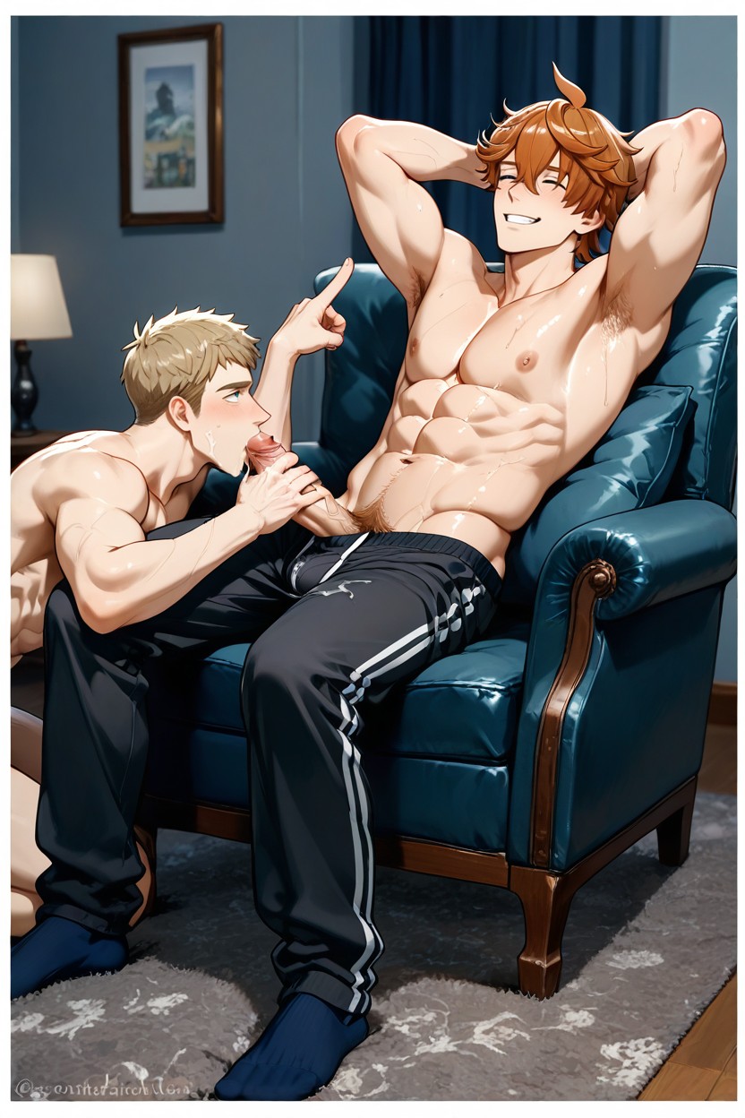 Body, Holding Cock, Big Penis AI Gay Porn