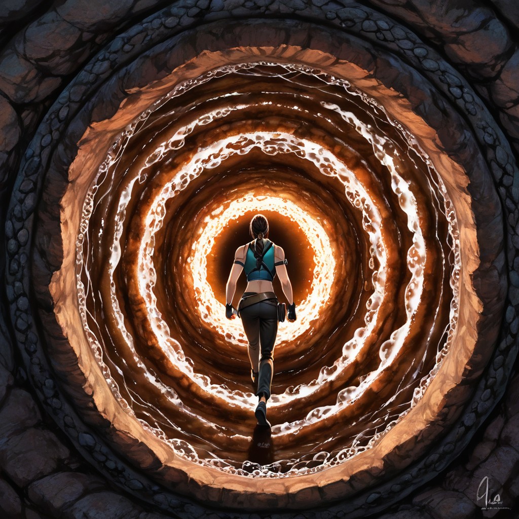 18+, Cinematic Perspective, Female Lara Croft Exploring AI Gay Porn