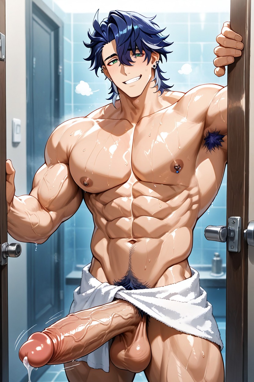 Sampo Koski From Honkai Star Rail, Male Focus, Holding Porno gay IA