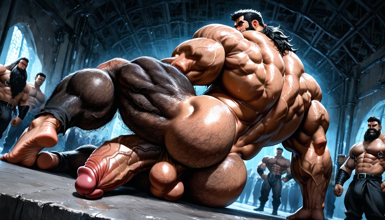Showing Back, Hyper Nipples, Dutch Angle AI Gay Porn