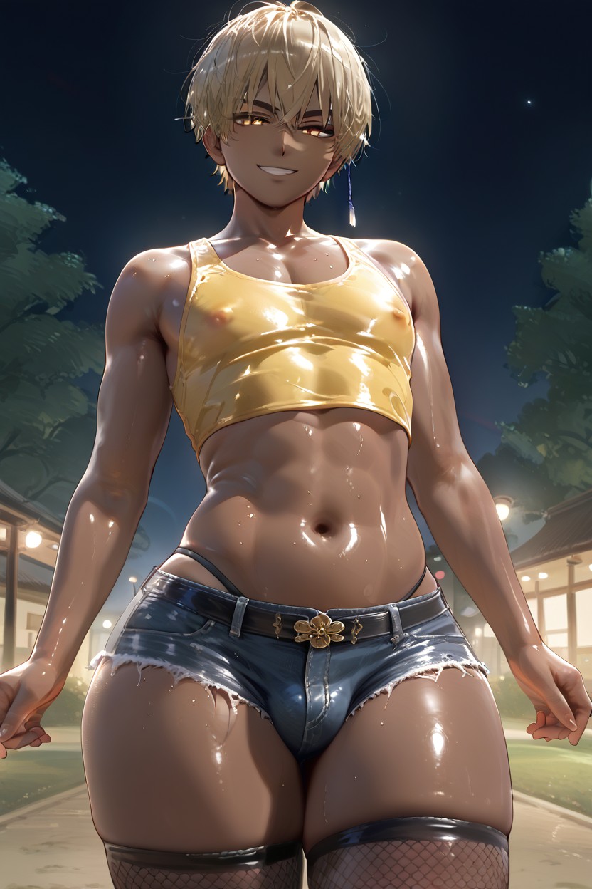 Smirk, Perfect Anatomy, Park AI Gay Porn