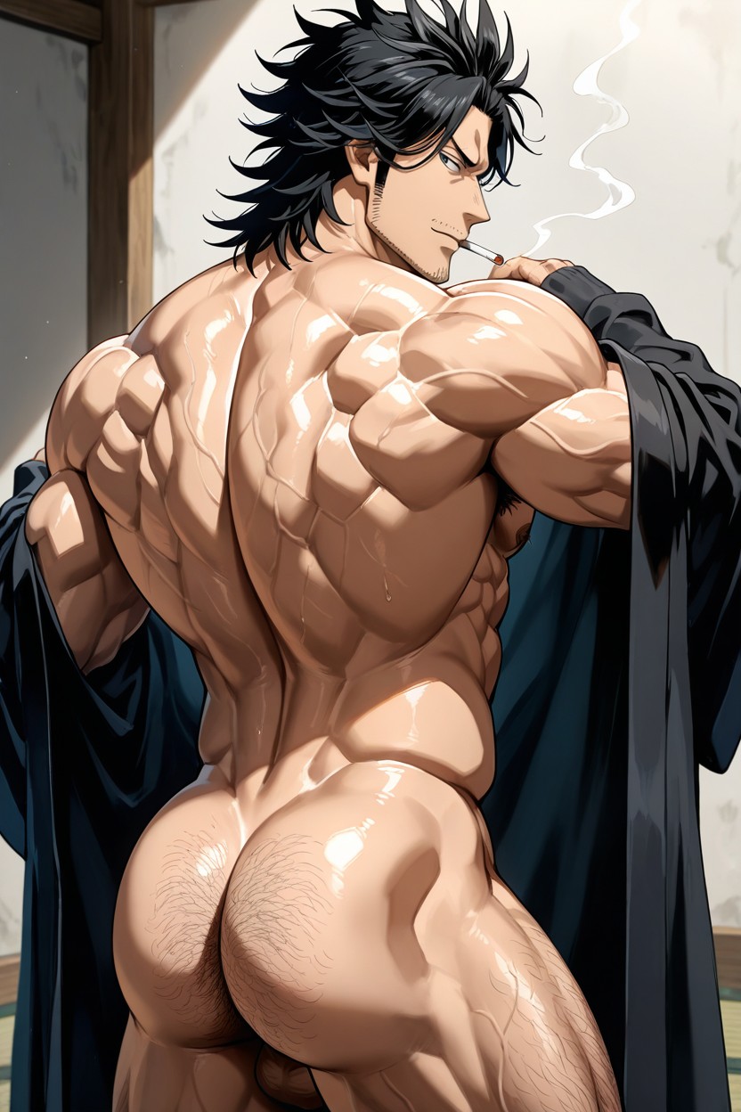 Arms Down, Naked, 25+ AI Gay Porn
