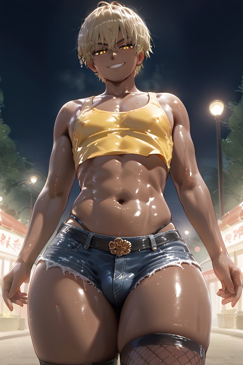 18+, Park, Large Round Ass AI Gay Porn