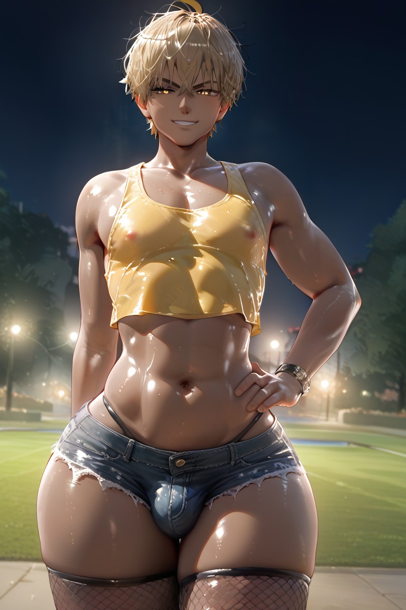 1 Persona, Wide Hips, Solo Porno gay IA