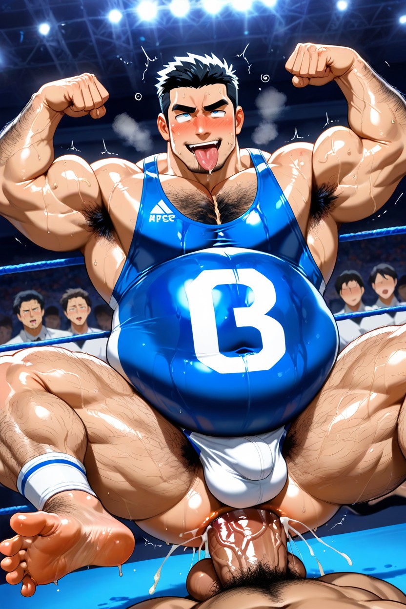 Big Feet, Blue Eyes, Pissing Hard AI Gay Porn
