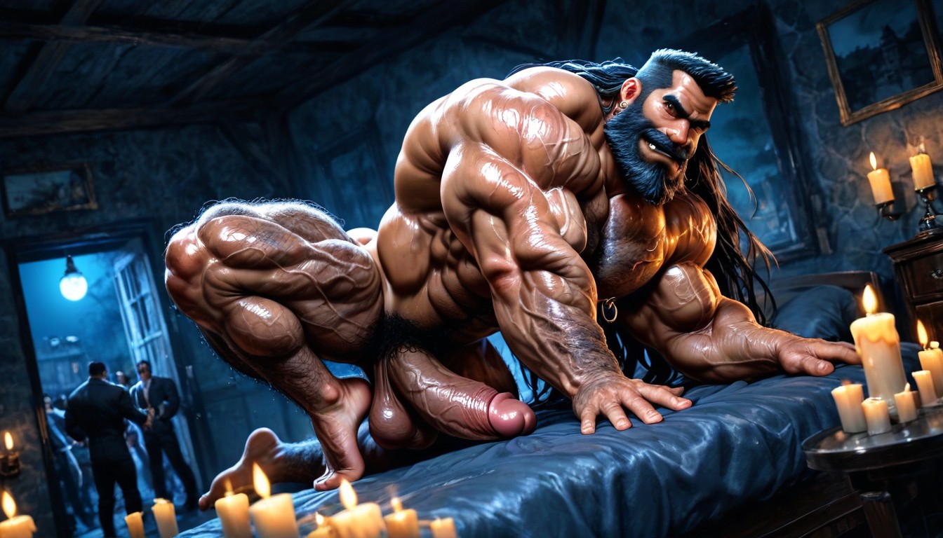 Tan Lines, Extreme Hairy Legs, 18+ AI Gay Porn