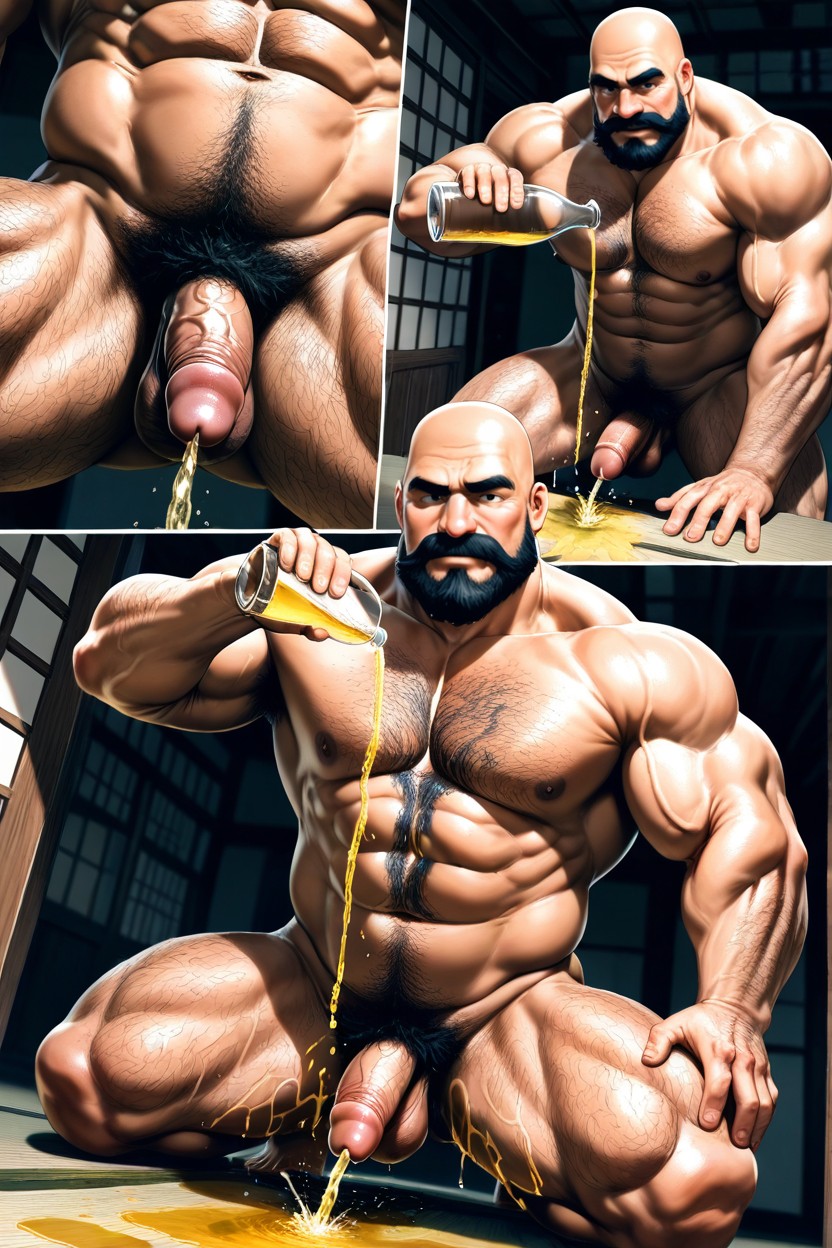 Powerful, Broad Shoulders, Multiple Views AI Gay Porn