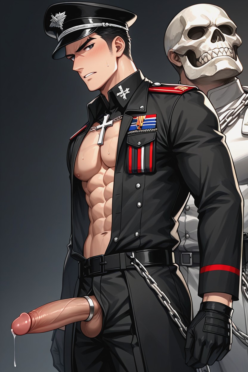 Side View, Fully Clothed, Long Sleeves AI Gay Porn