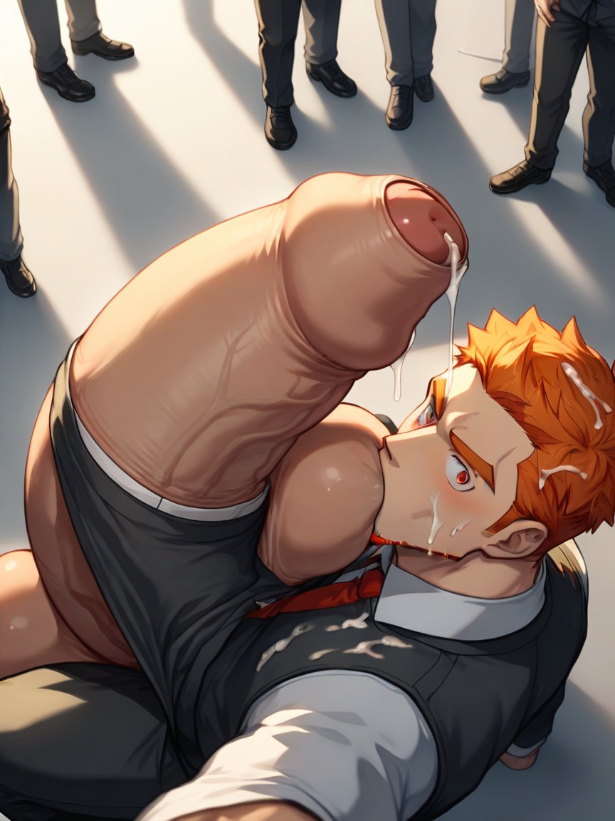 Looking At Penis, Manga Bara Style, Exhibitionism AI Gay Porn
