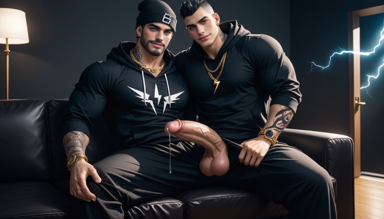 Domination Powers, Dinero Y Fresa Y Coco Y Poder, Shaved Head AI Gay Porn
