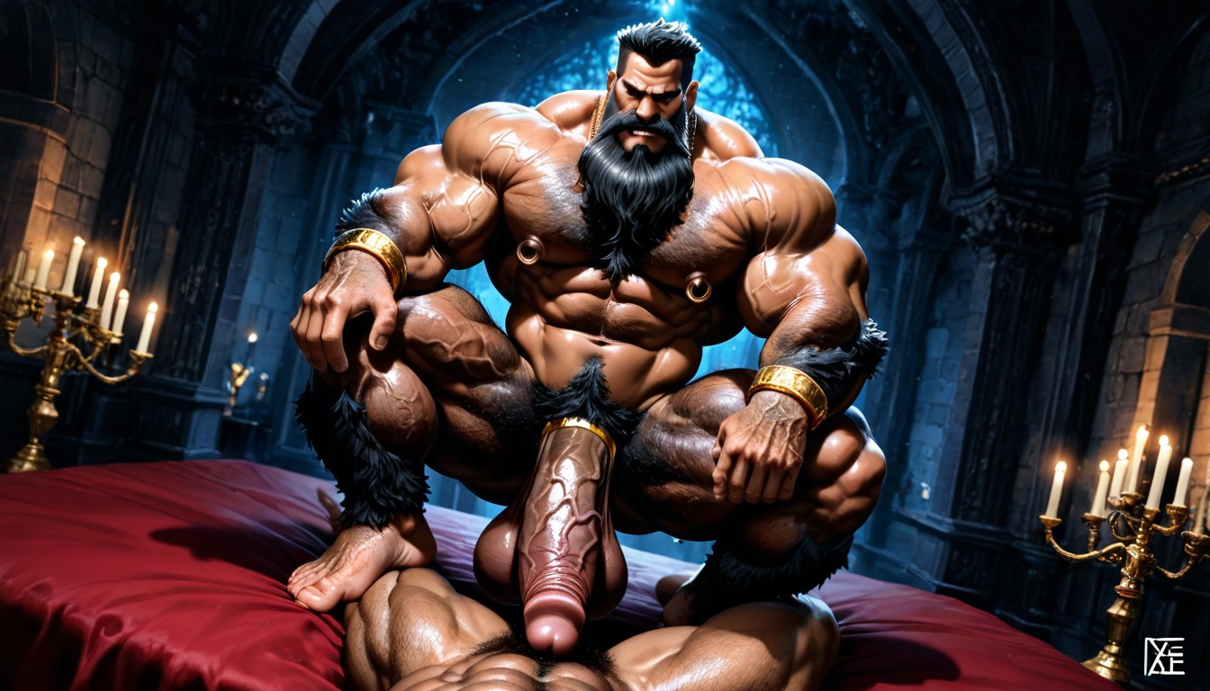 Detailed Image, Dutch Angle, Dark Tanned Skin AI Gay Porn