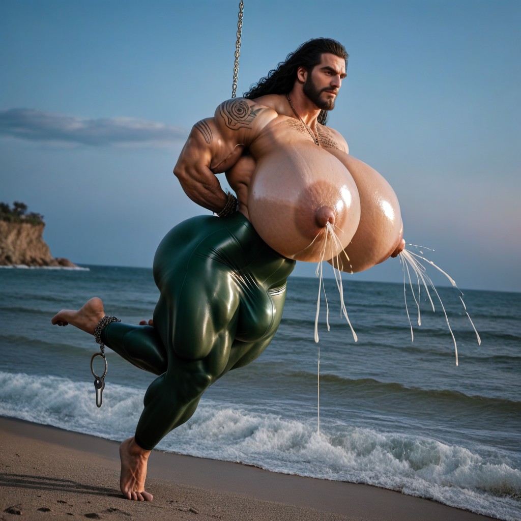 Oversized Muscles, Extremely Large Ass, Cosplay AI Gay Porn
