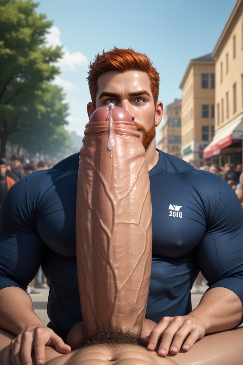 Impossibly Long And Thick Cock, Massive Enormous Giant Hyper Cock, Correct Anatomy AI Gay Porn