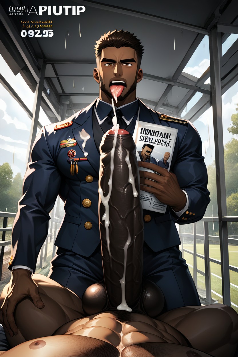 African Penis Next To Face, Impossibly Long And Thick Cock, All Men Have Hyper Bulges Porno gay IA