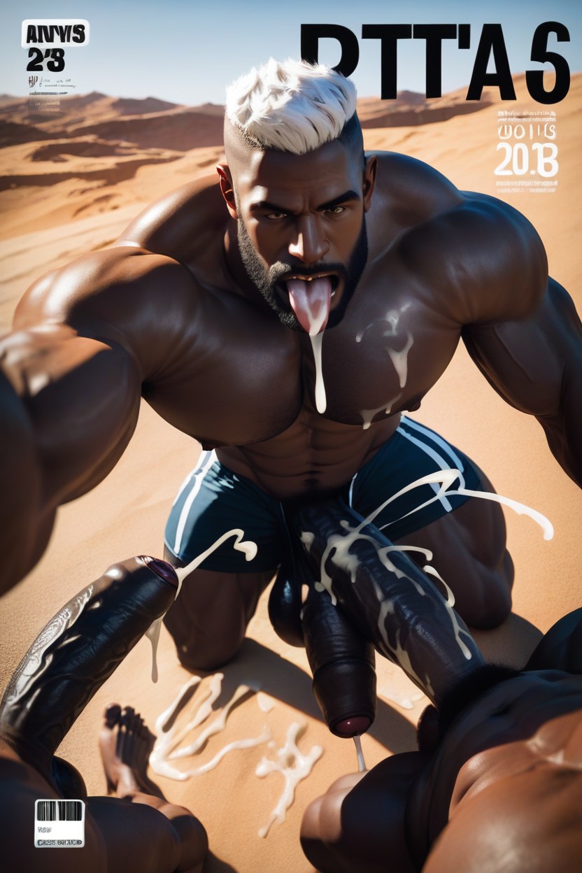 Bukkake From Harem Of Hyper Huge Cocks, Pov Blowjob, Selfie AI Gay Porn