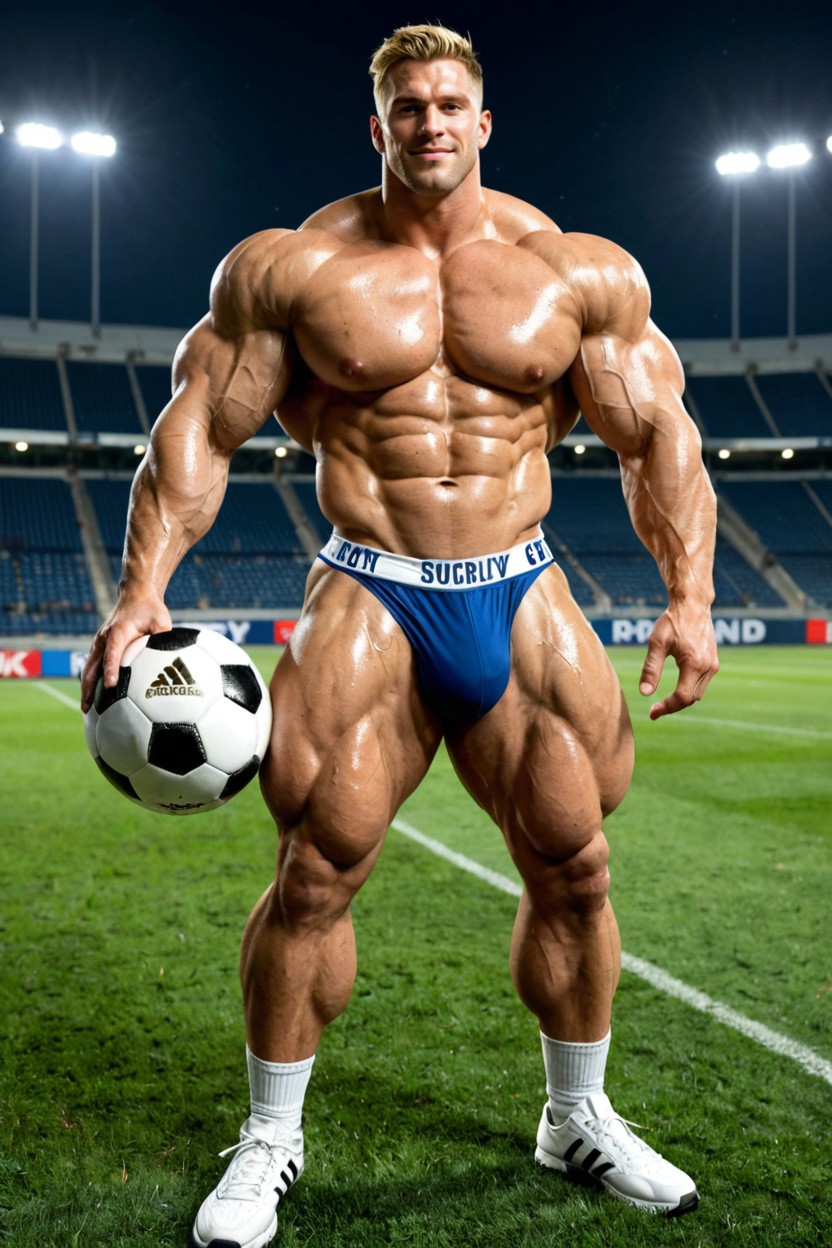 Huge Arms, Hyper Waist, Well Defined Legs AI Gay Porn