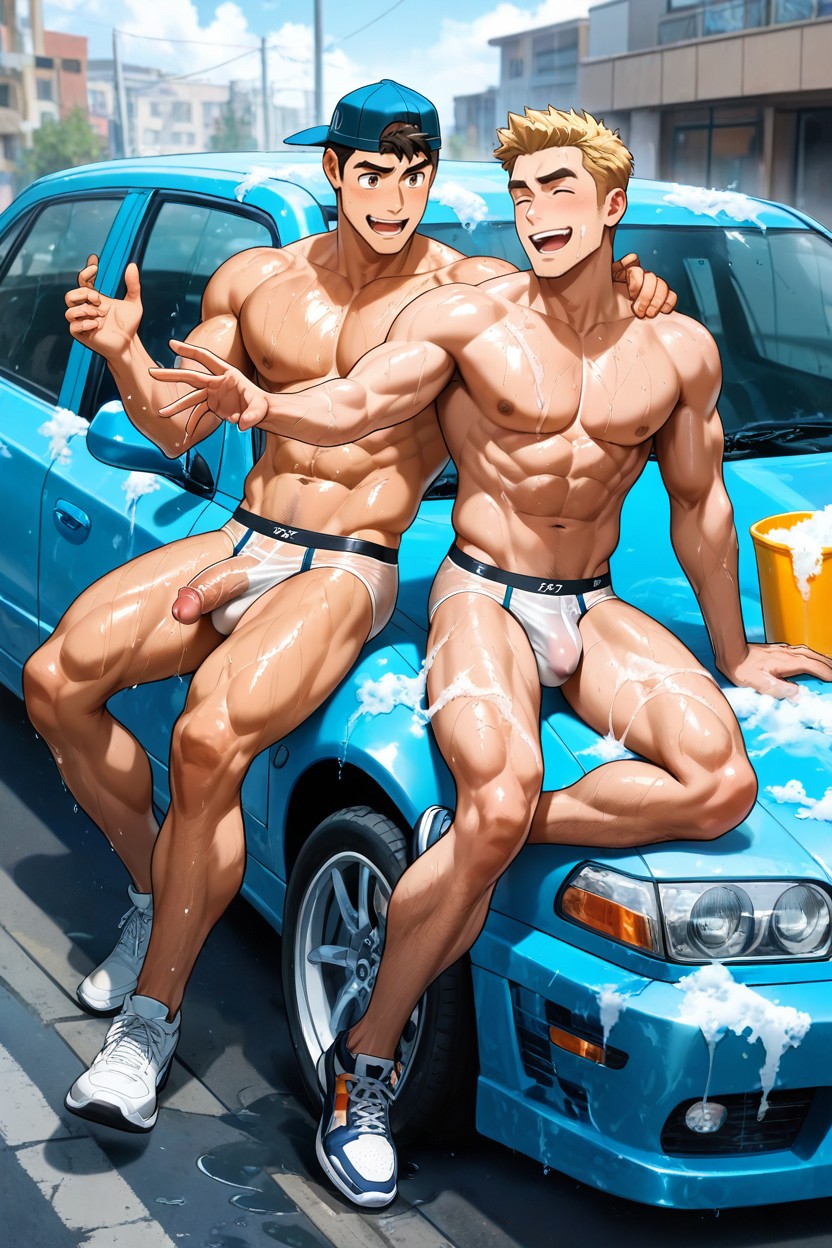 Men Only, Backwards Cap, Fit AI Gay Porn