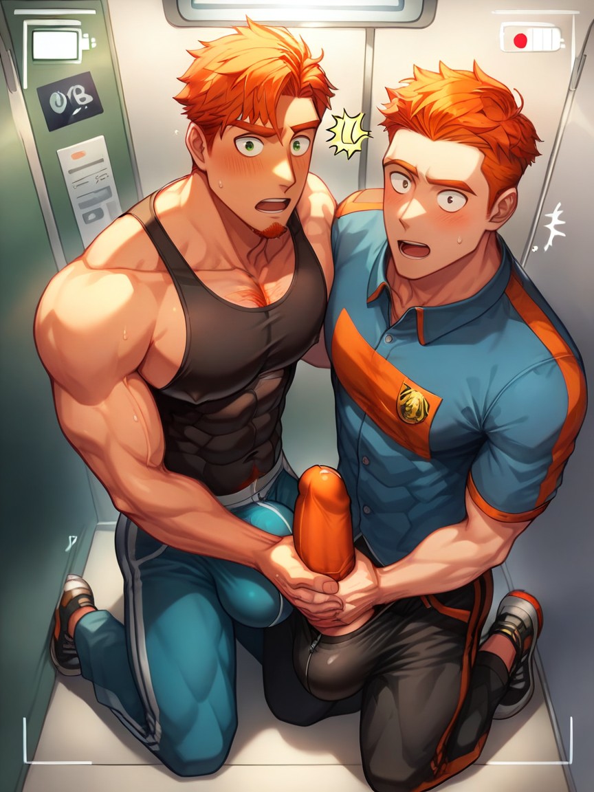Correct Anatomy, Gigantic, Blowjob AI Gay Porn