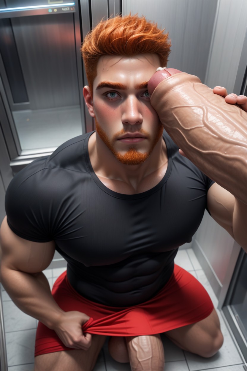 Straight, Bottom Up (upskirt), Detailed AI Gay Porn