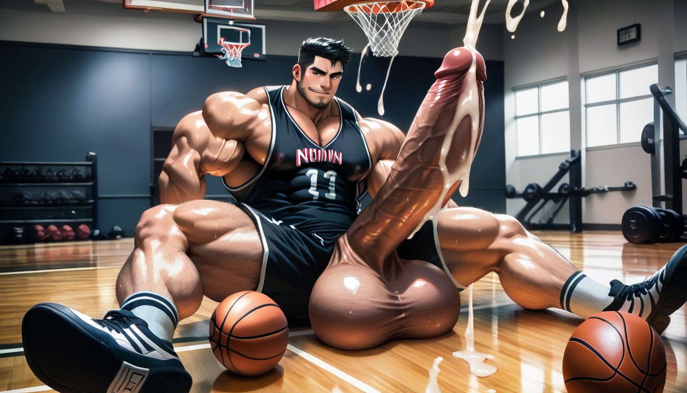 Hairy Legs, Enormous Penis, Massive Penis AI Gay Porn