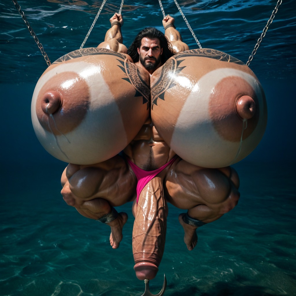 25+, Músculos Sobredimensionados, Gran Angular Porno gay IA