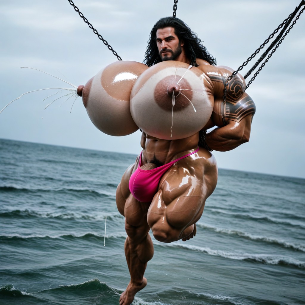 Angry, Cosplay, Oversized Muscles AI Gay Porn