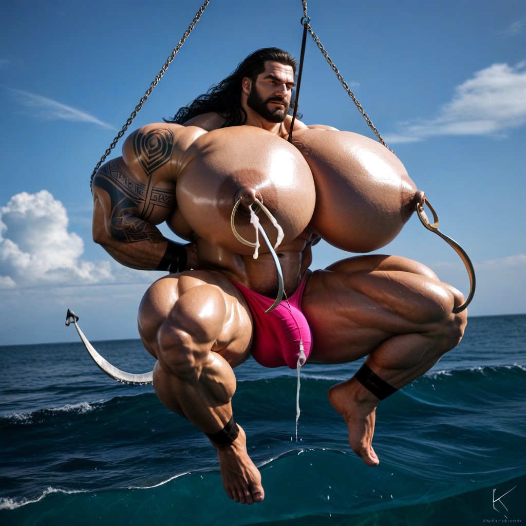 25+, Wide Angle, Oversized Muscles AI Gay Porn