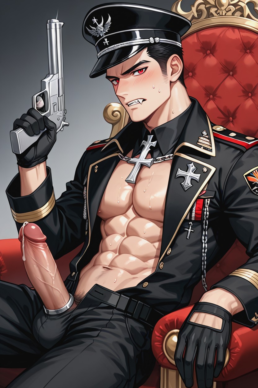 One Man, Hard Penis, 18+ AI Gay Porn