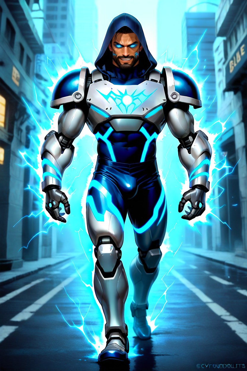Lustful, Cyborg Legs, Very Short Hair AI Gay Porn